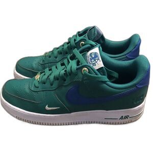 Nike Air Force 1 Men's Athletic Shoes - Green and Blue